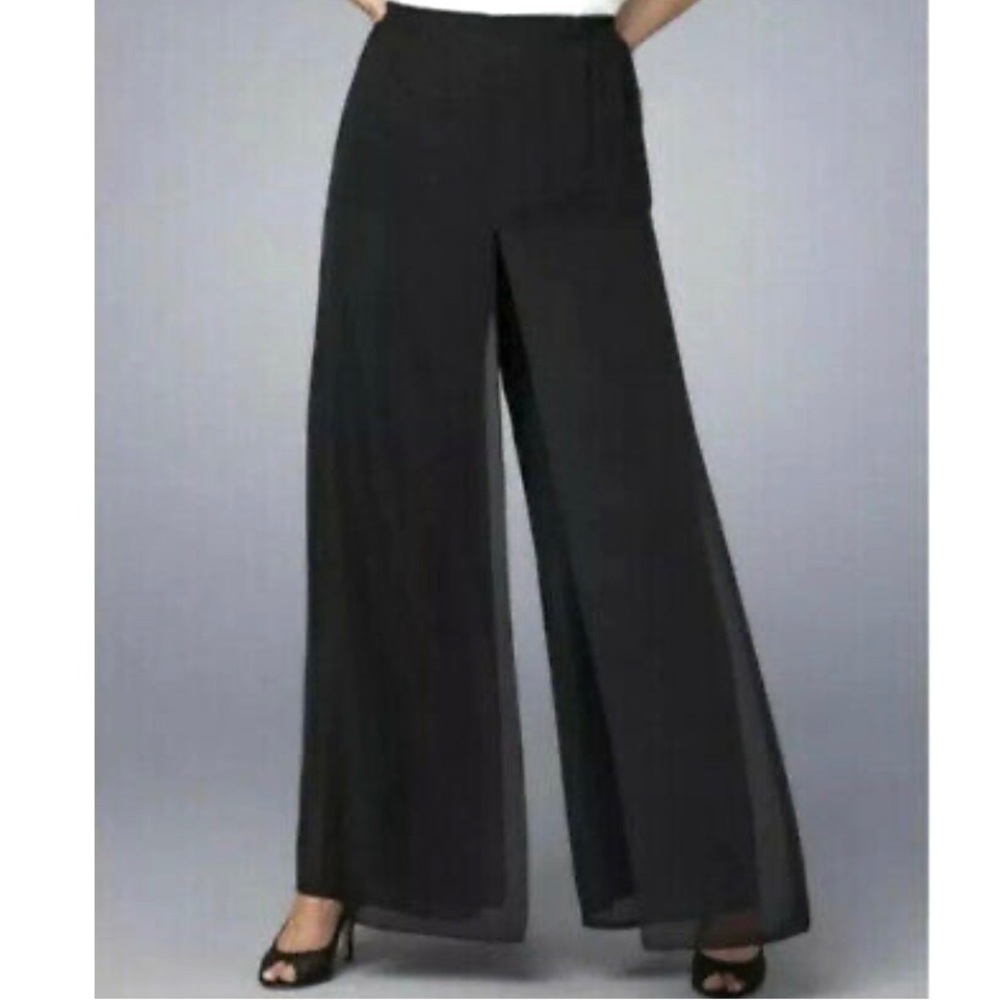 NWT Adrianna Papell Apron Palazzo Pants - Picture 1 of 8